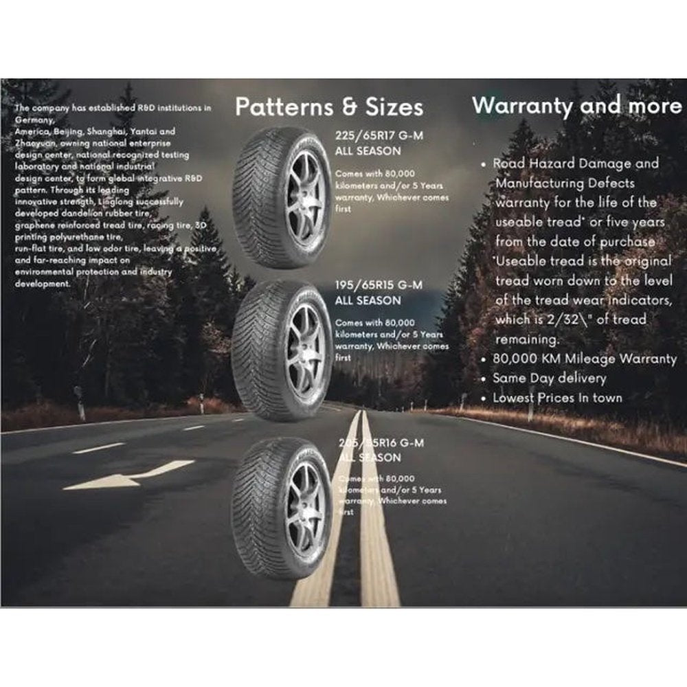 215/45R17 G-M All Season 91V XL - F&L Tires